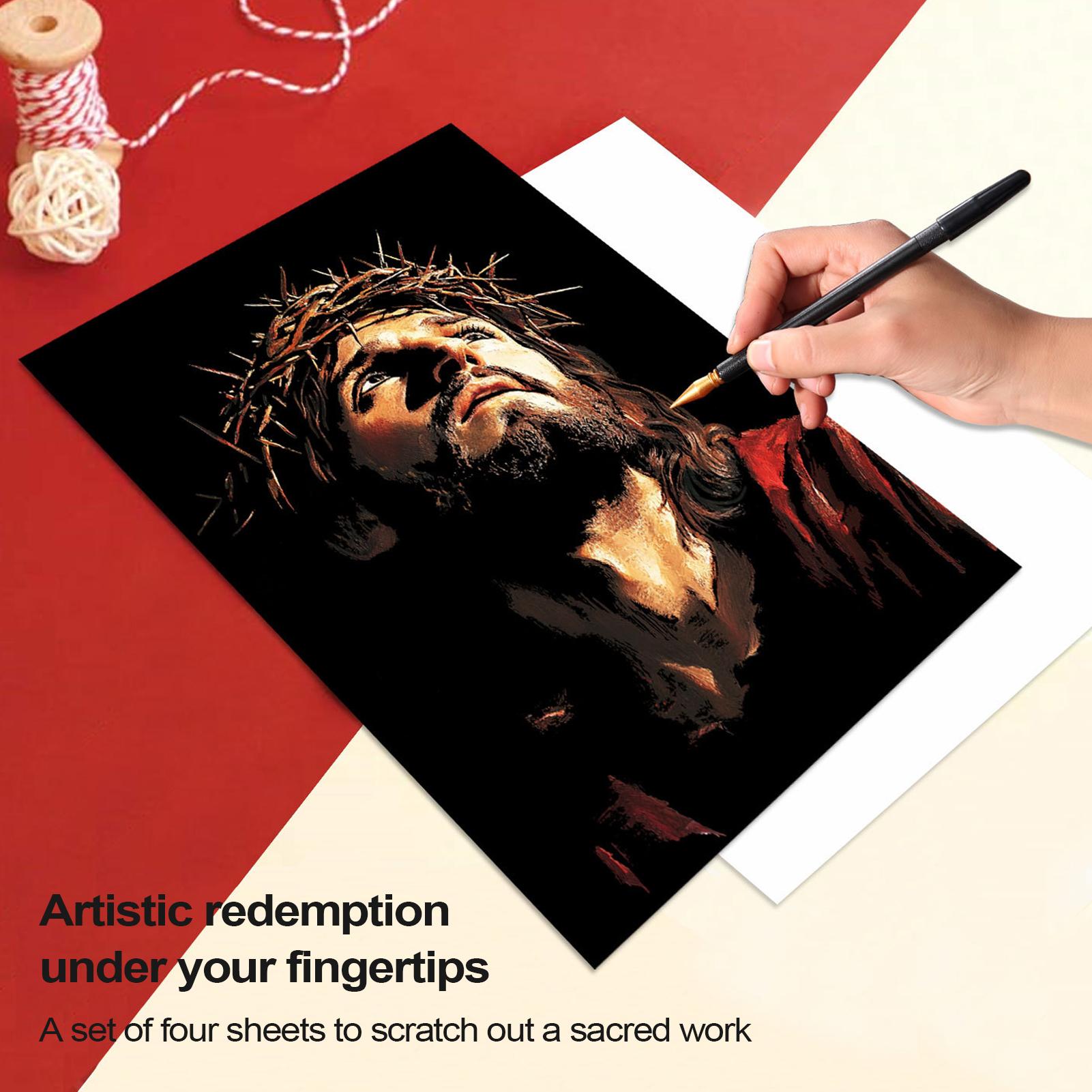 Scratch Book Jesus Scratch Pai - Art Craft Book ulasan dan harga