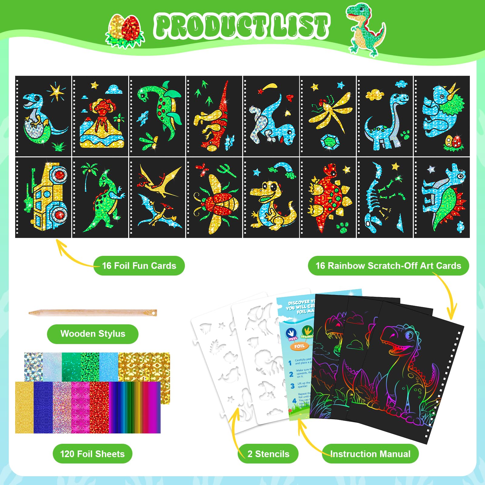 Dinosaur Scratch Art Book for  - Art Craft Book ulasan dan harga