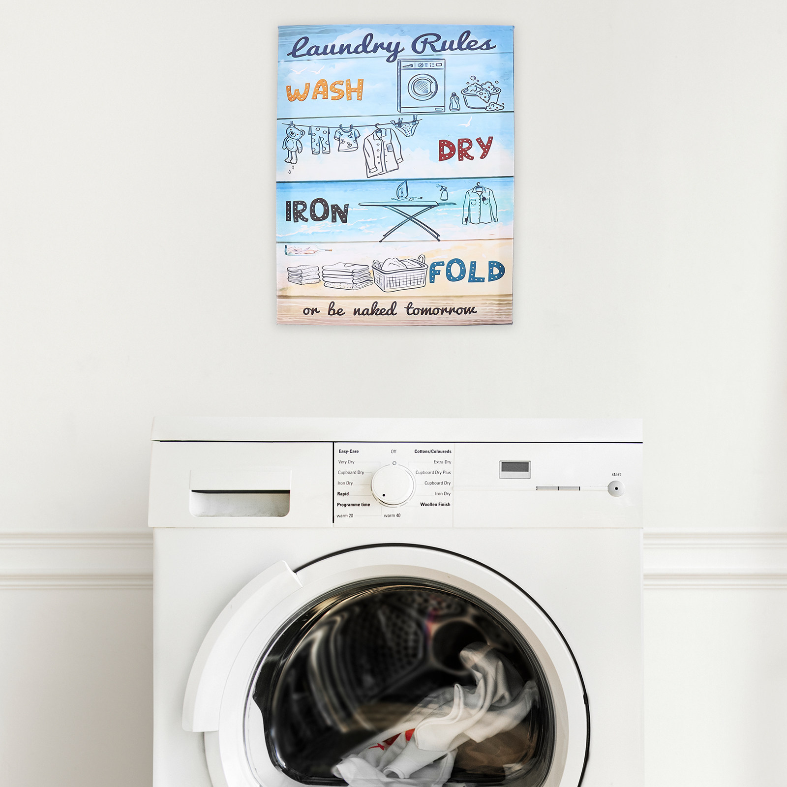 Laundry Rules Canvas Wall Art  - Art Craft Room Ideas ulasan dan harga