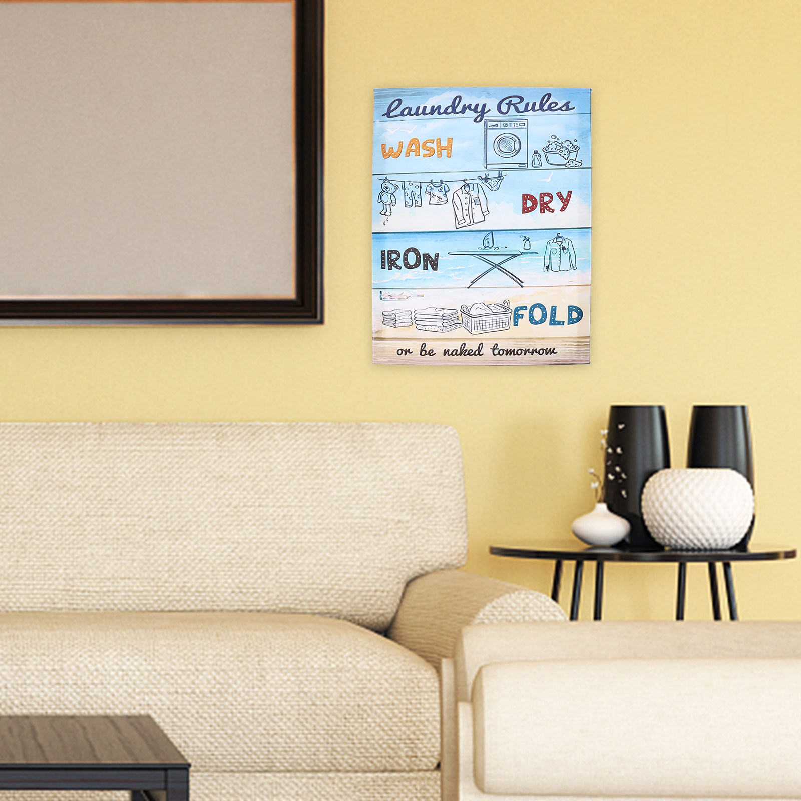 Laundry Rules Canvas Wall Art  - Art Craft Room Ideas ulasan dan harga