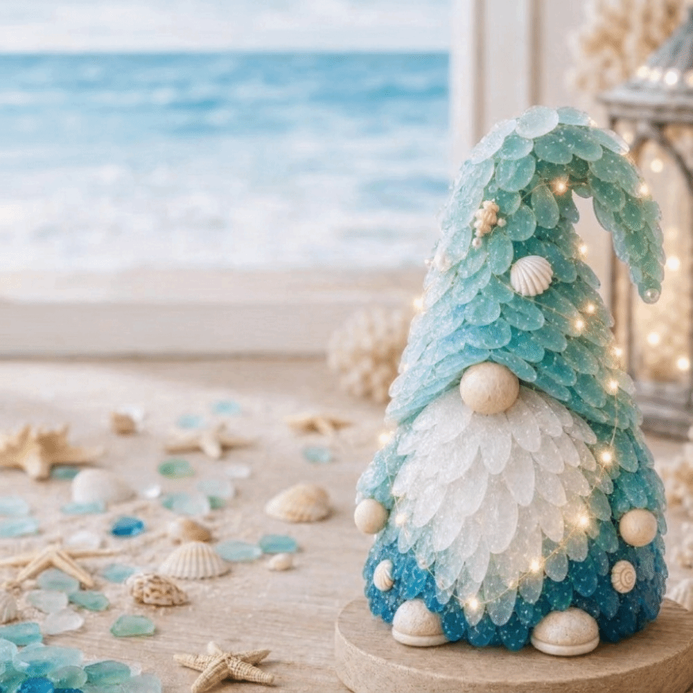 Layer Sea Glass Sea Glass Chri - Art Craft Christmas Tree ulasan dan harga