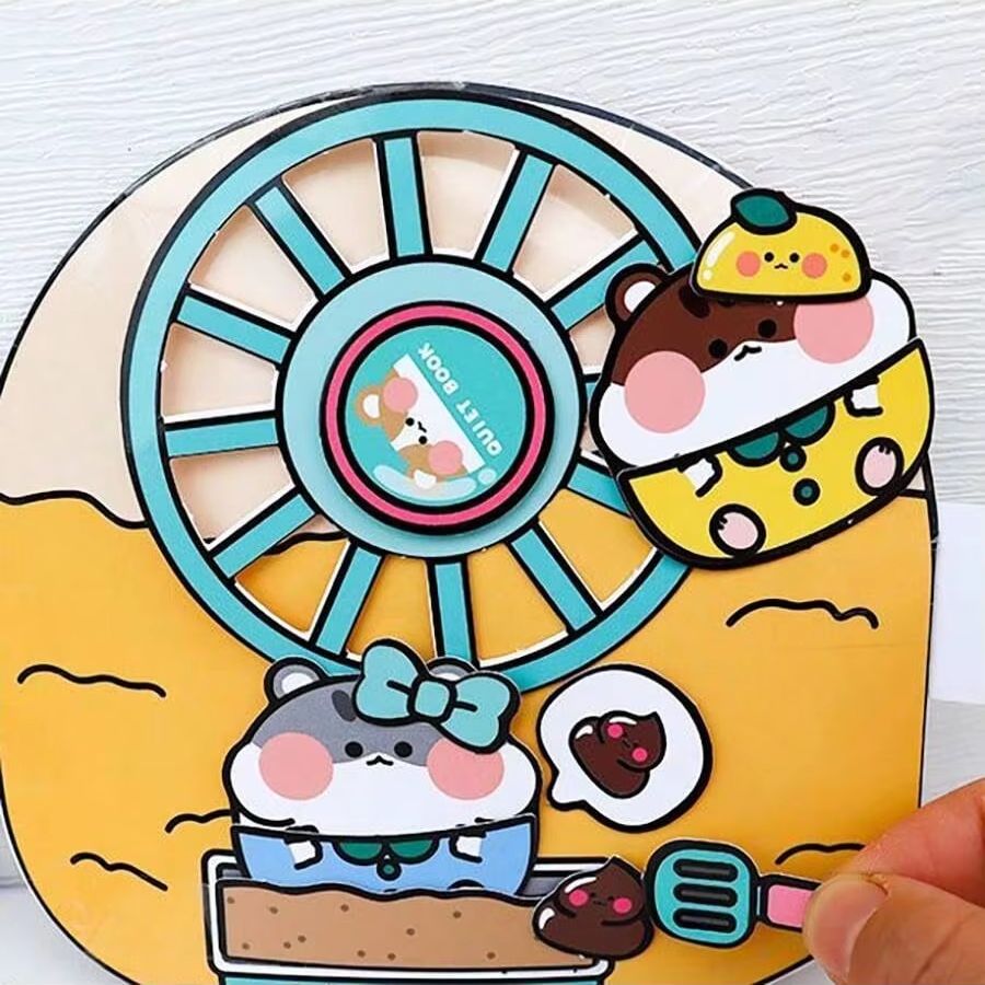 Hamster Keeper Theme DIY Quiet - Art Craft Book ulasan dan harga