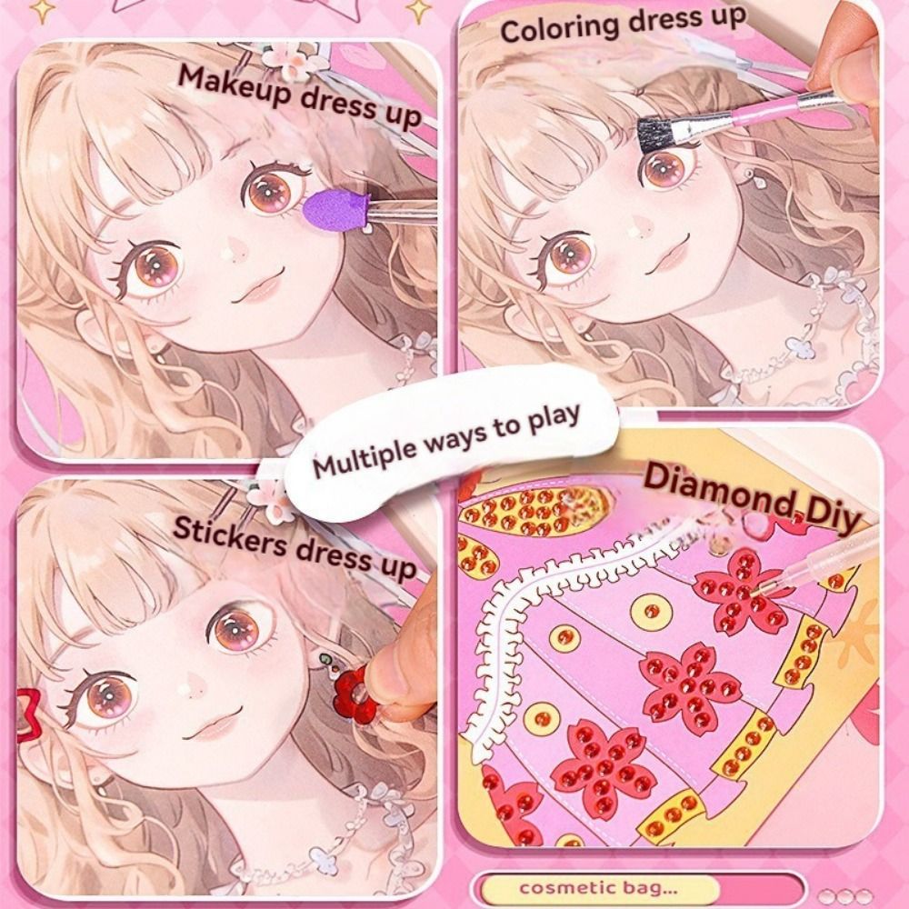 New 3 in 1 DIY Princess Makeup - Art Craft Book ulasan dan harga