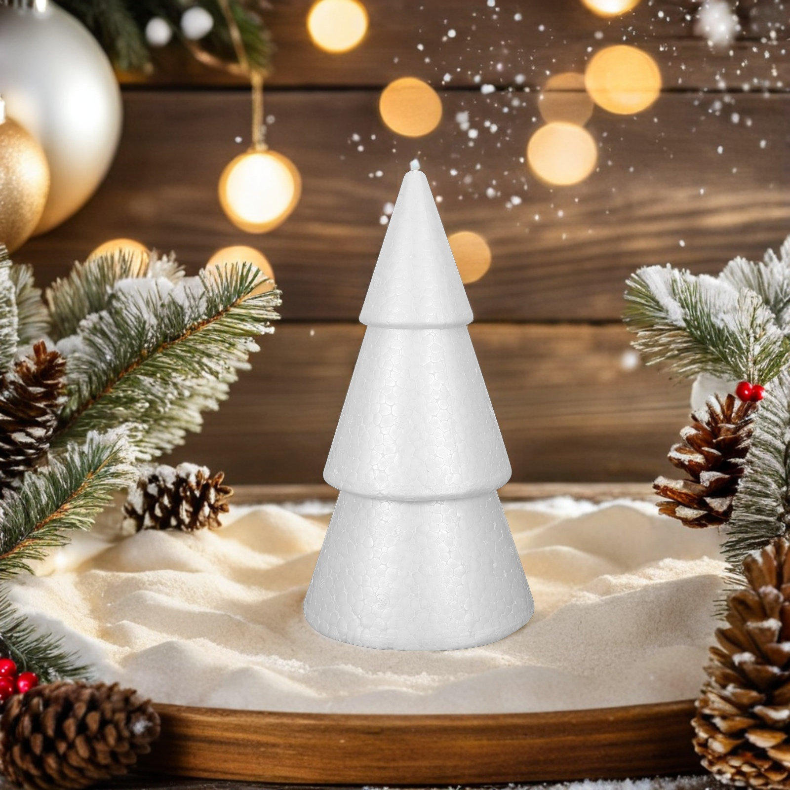 6 Pcs Decor Cone Shape Craft F - Art Craft Christmas Tree ulasan dan harga