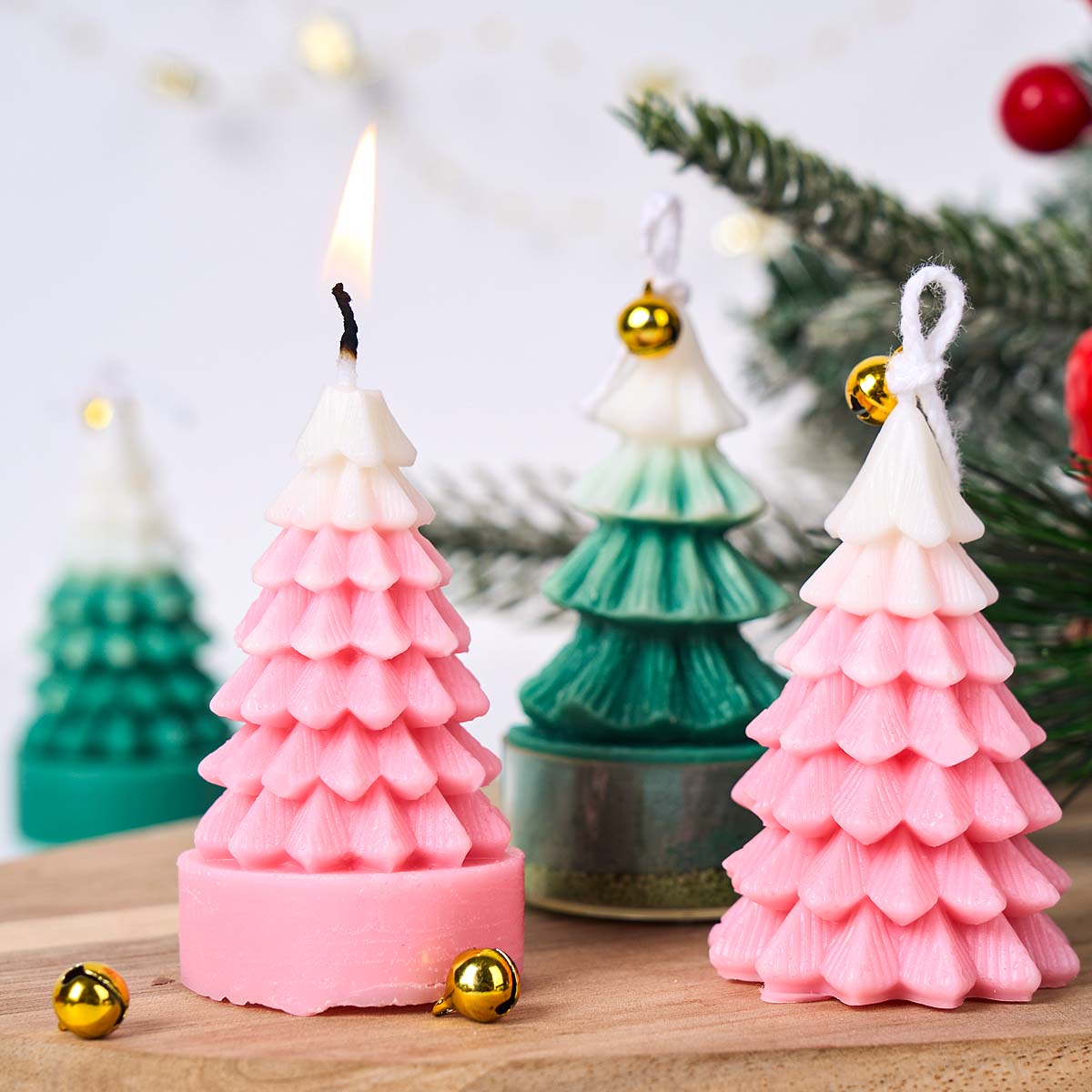 3D Christmas Tree Silicone Can - Art Craft Christmas Tree ulasan dan harga