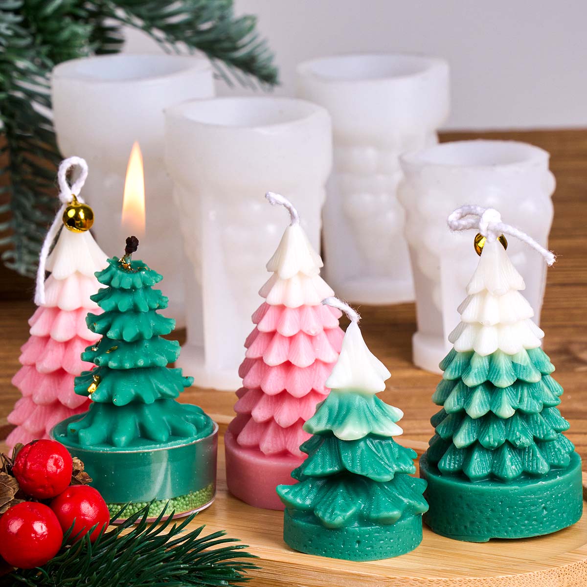 3D Christmas Tree Silicone Can - Art Craft Christmas Tree ulasan dan harga