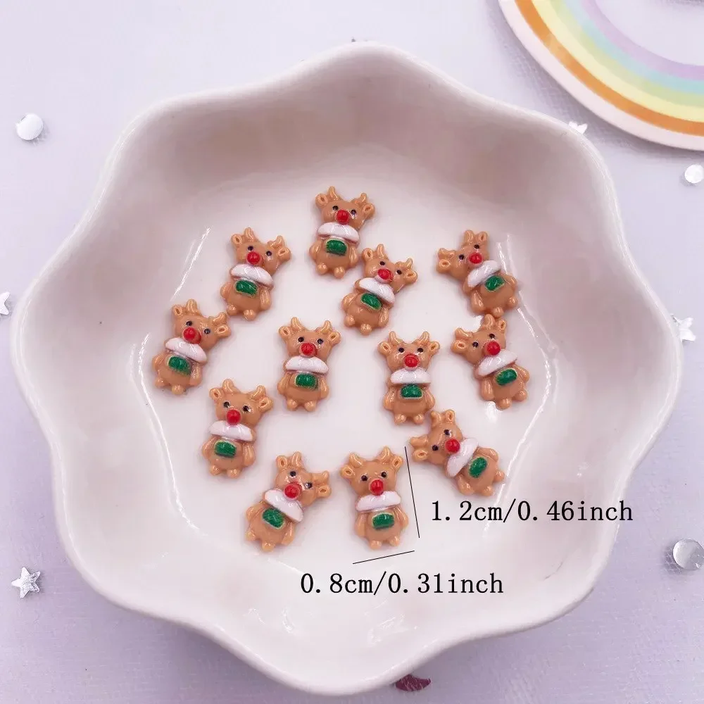 50pcs Resin Mini Colorful Chri - Art Craft Christmas Tree ulasan dan harga