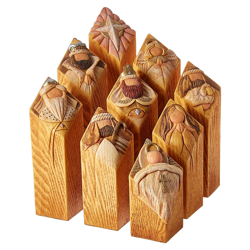 Heaven Nativity Tree Pillar St - Art Craft Christmas Tree ulasan dan harga